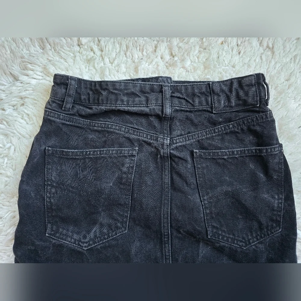 Asos Collusion Black Denim Skirt